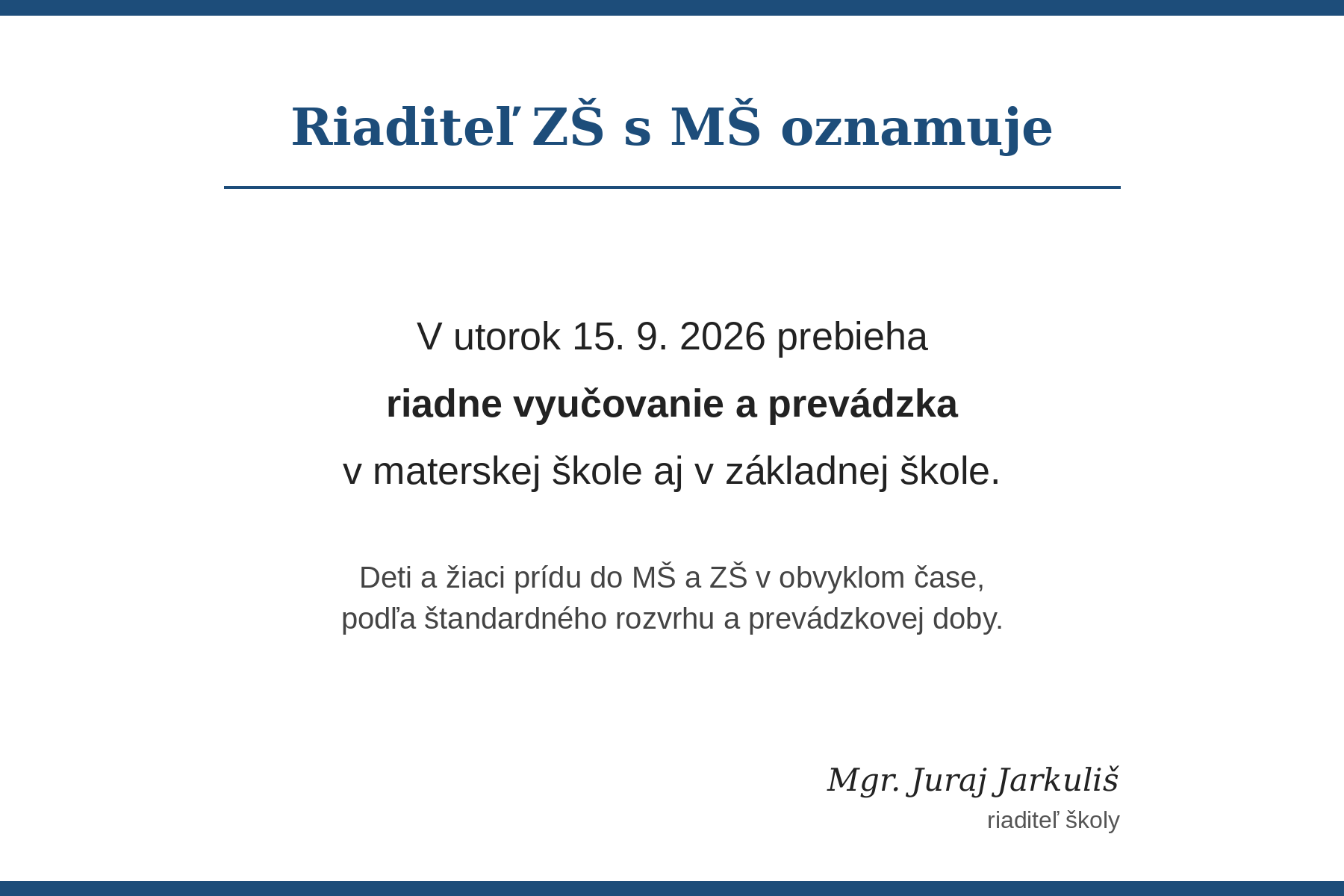 Oznam - Zobraziť obrázok 1