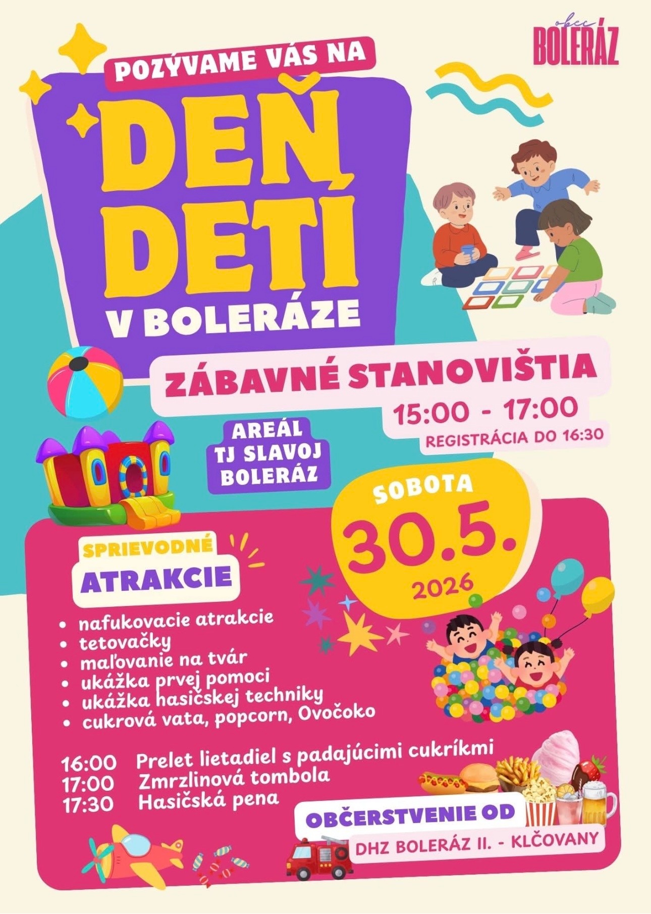 DEŇ DETÍ V BOLERÁZE - pozvánka - Obrázok 1