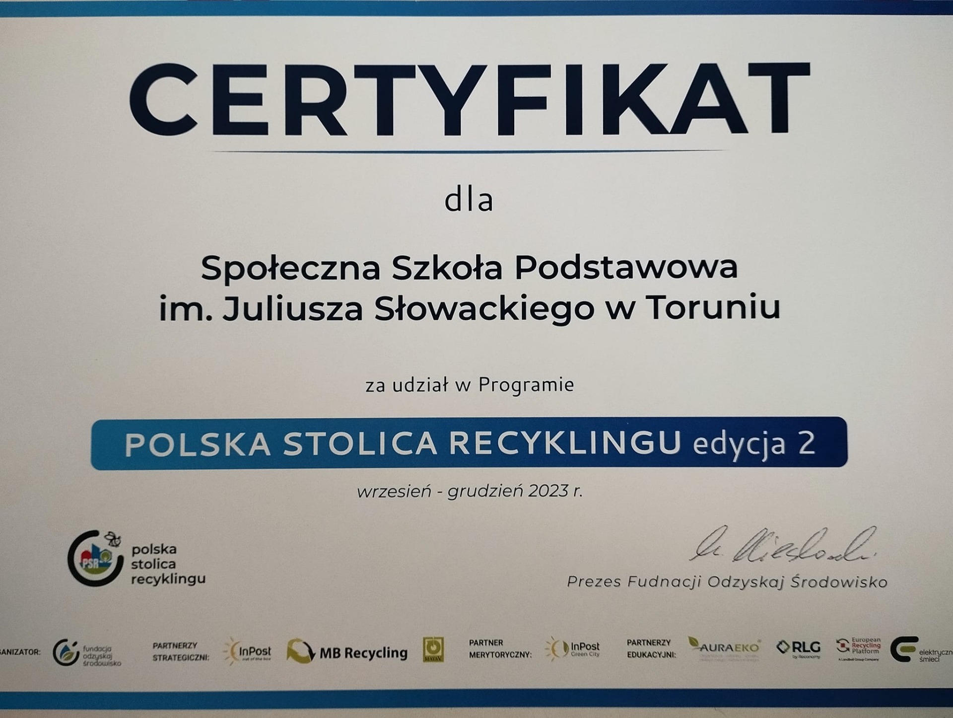 Dziękujemy wszystkim za udział w Programie Polska Stolica Recyklingu - Obrazek 1