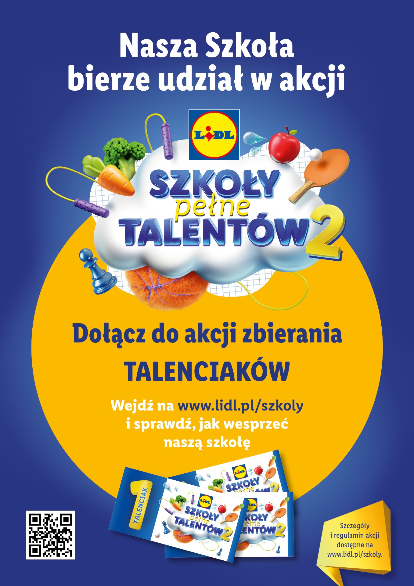 Plakat Szkoły Pełne Talentów.