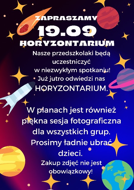 Horyzontarium 19.09 wtorek - Obrazek 1