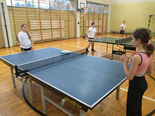 Zajęcia sportowe z tenisa stołowego w naszej szkole. - Obrazek 4