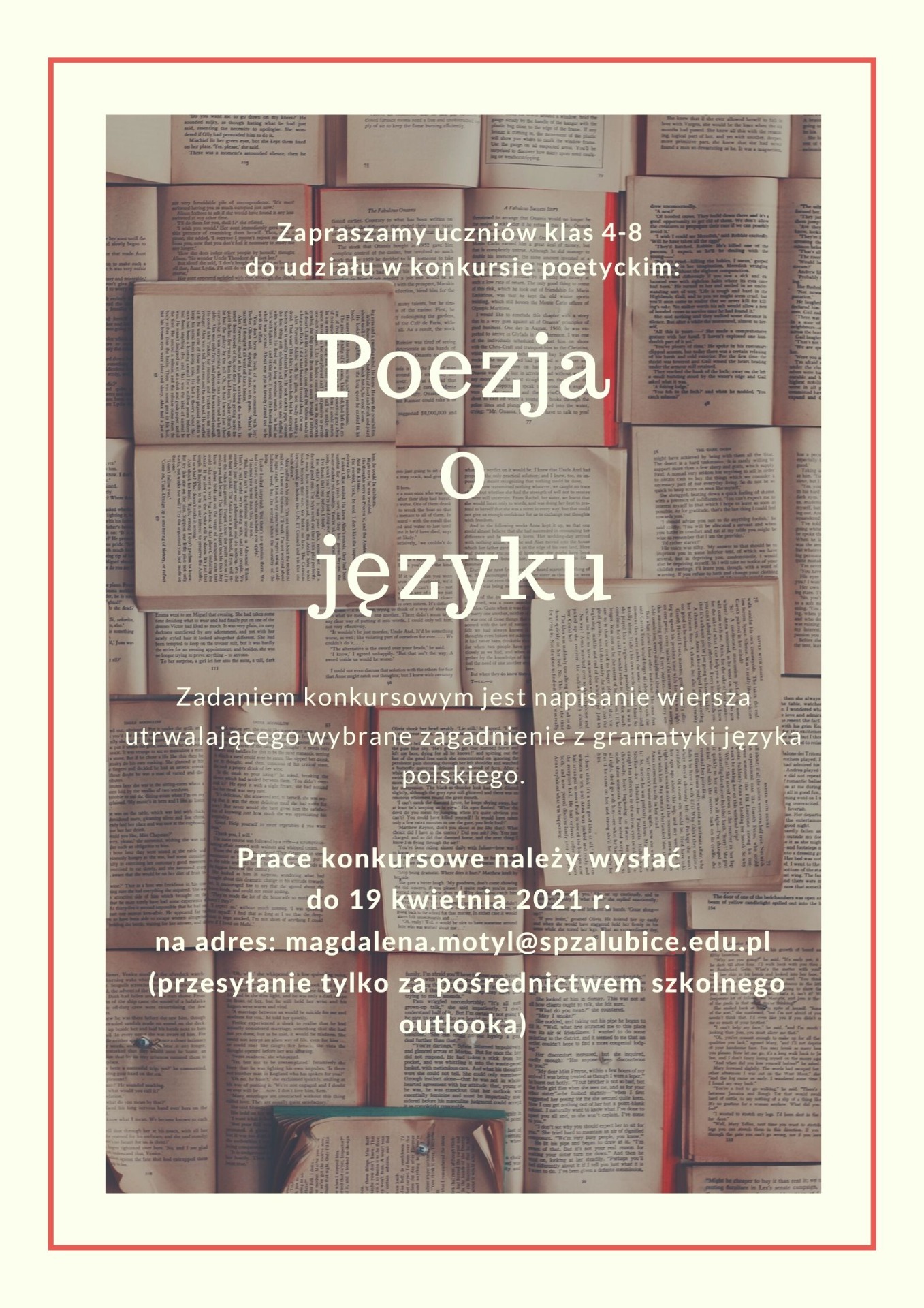 Konkurs polonistyczny "Poezja o języku" - Obrazek 1