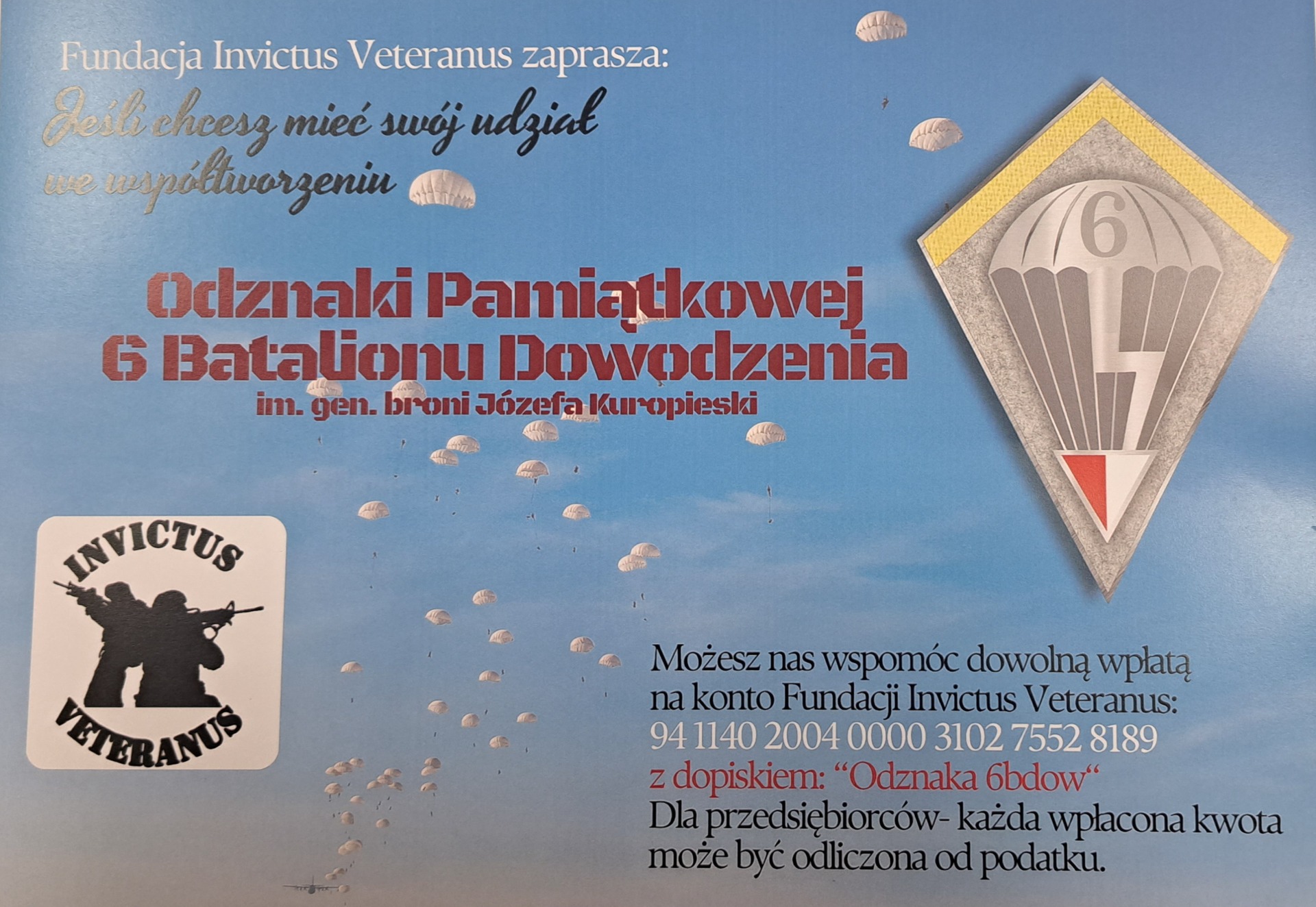 Odznaka Pamiątkowa 6 Batalionu Dowodzenia w Krakowie - Obrazek 1