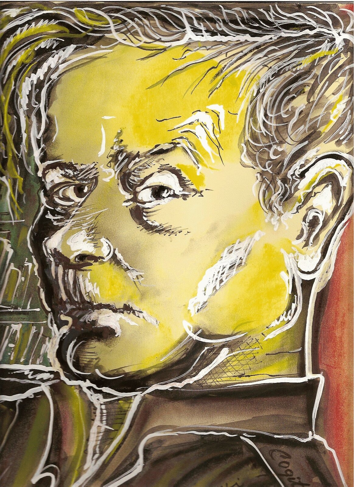 Zbigniew Herbert (1924–1998) – polski poeta, eseista, dramatopisarz, autor słuchowisk
Źródło: Autorem grafiki jest Zbigniew Kresowaty, dostępny w internecie: Wikimedia Commons, domena publiczna.