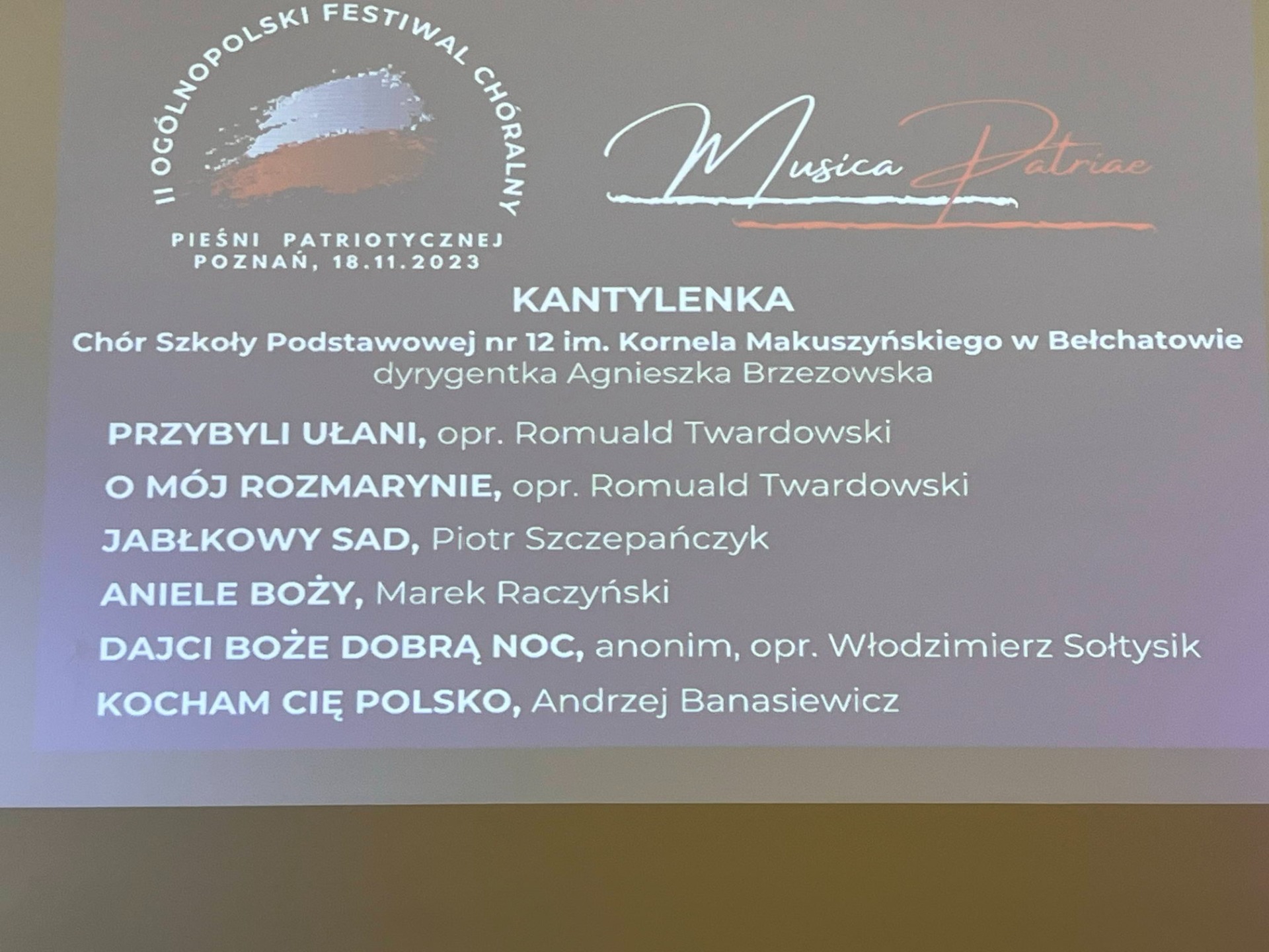 II Ogólnopolski Festiwal Chóralny Pieśni Patriotycznej Musica Patriae w Poznaniu - Obrazek 3
