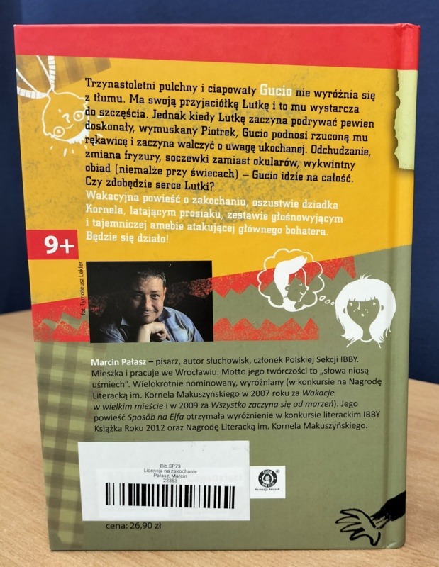 okładka książki miesiąca Marcin Pałasz „Licencja na zakochanie”