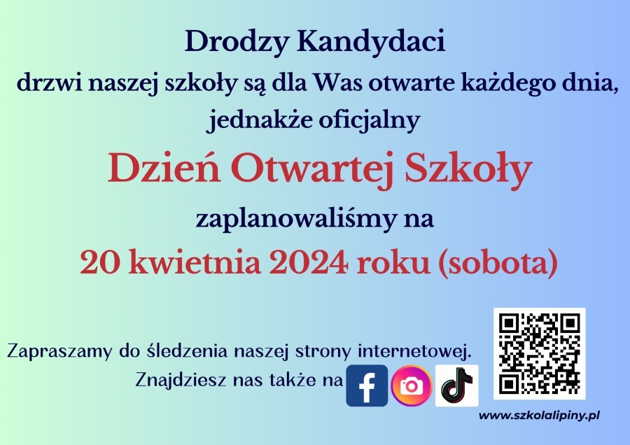 Liceum Ogólnokształcące Kadetów Rzeczpospolitej Polskiej w Lipinach - dzień otwarty