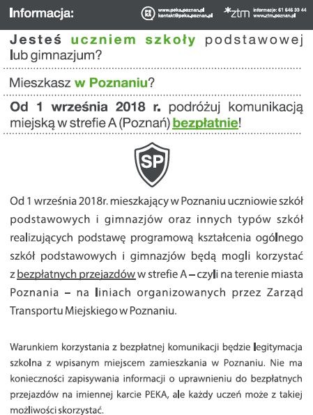 Darmowe przejazdy po Poznaniu! - Obrazek 1
