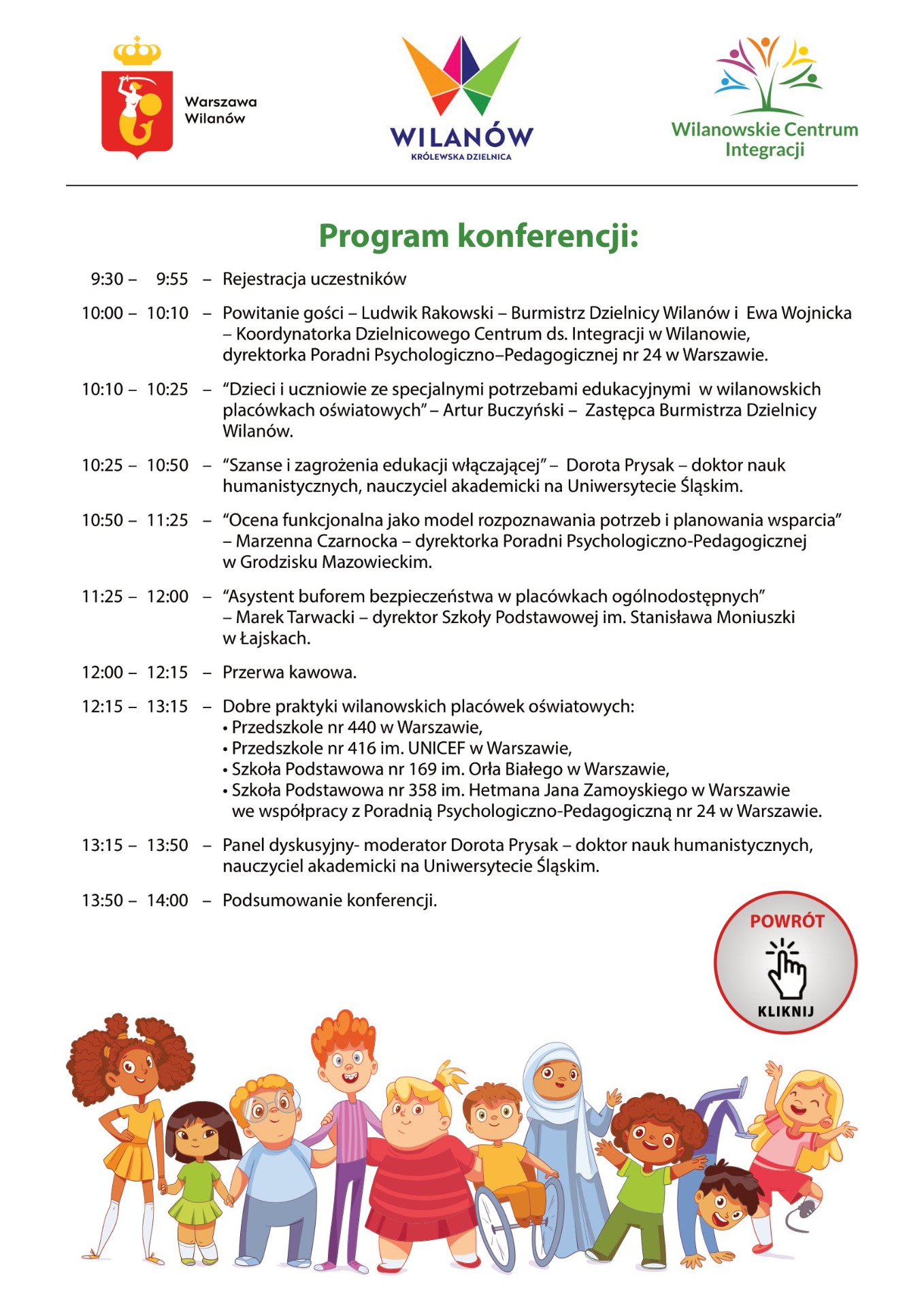 Konferencja Dzielnicowego Centrum Integracji Dzielnicy Wilanów - Obrazek 2