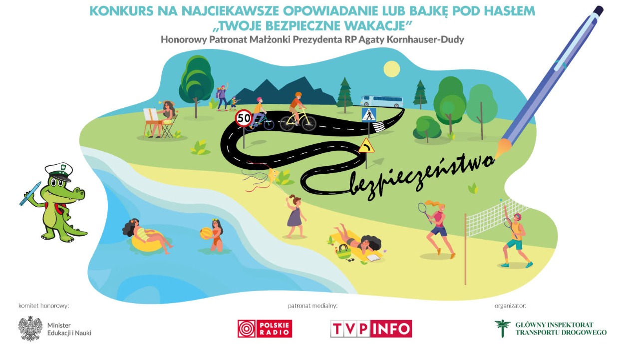 Główny Inspektorat Transportu Drogowego ogłasza II edycję konkursu literackiego na najlepsze opowiadanie lub bajkę pod hasłem „Twoje bezpieczne wakacje” - Obrazek 1