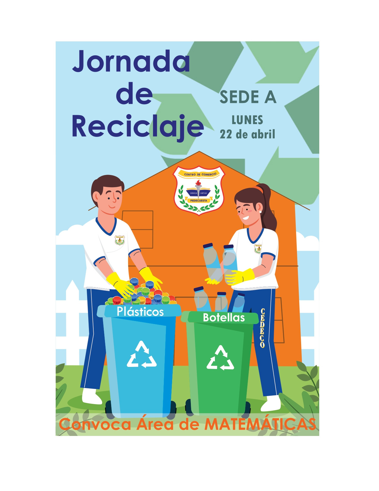 Sede A: Jornada de Reciclaje - Imagen 1