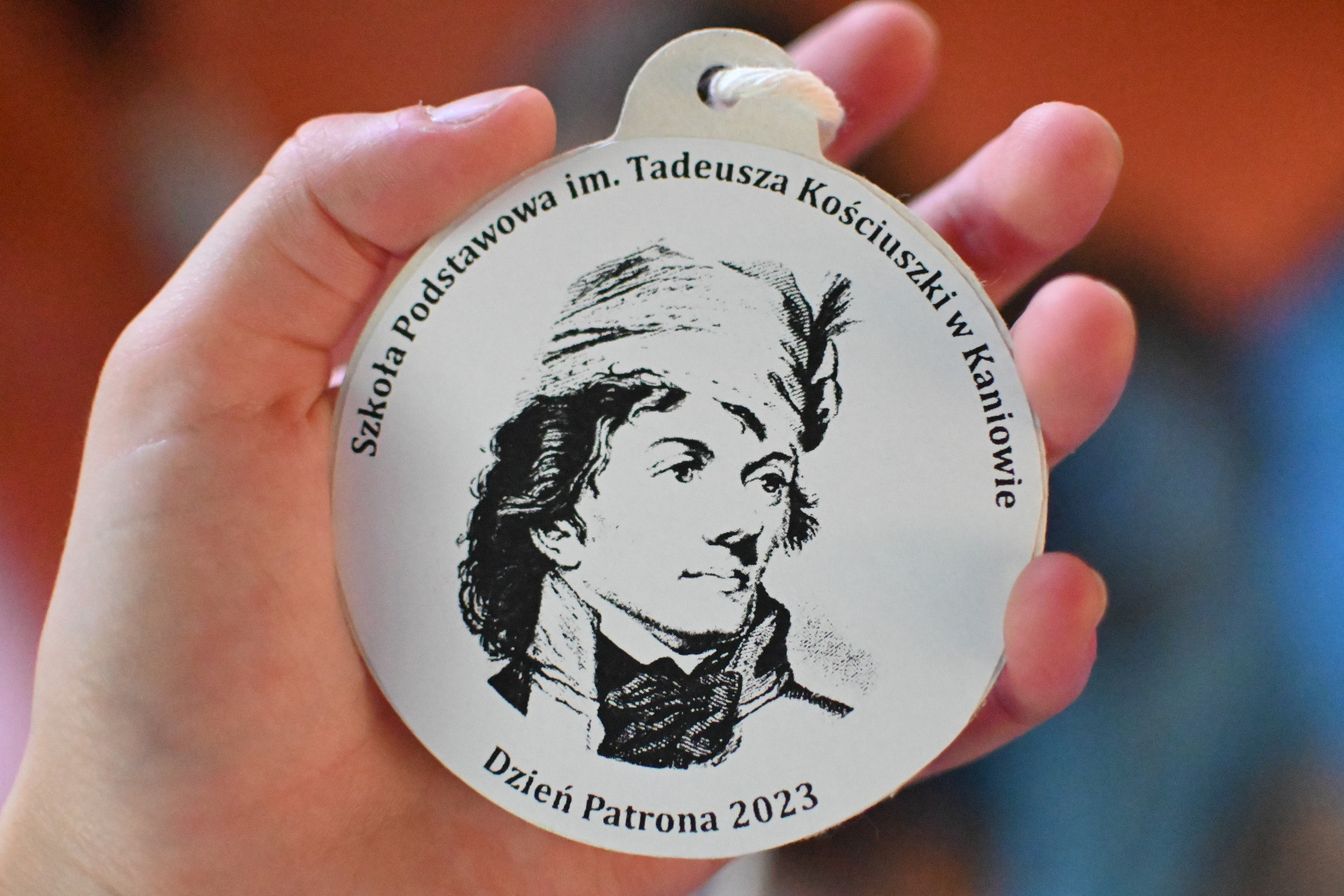 Medal z wizerunkiem Tadeusza Kościuszki.