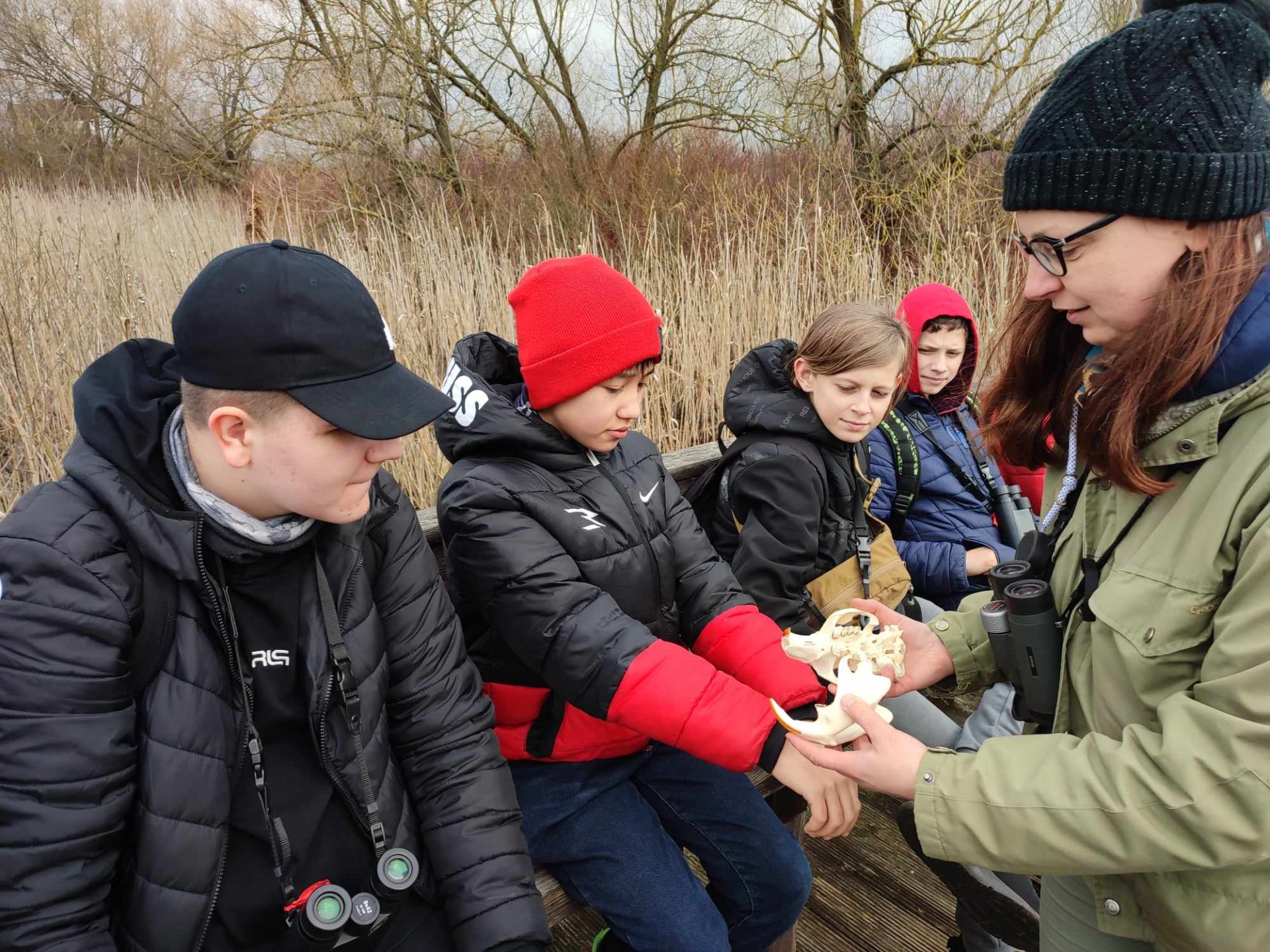 Uczniowie SP Nr 2 im. M. Kopernika w Olecku - uczestnicy zajęć ekologiczno-geograficznych w Biebrzańskim Parku Narodowym