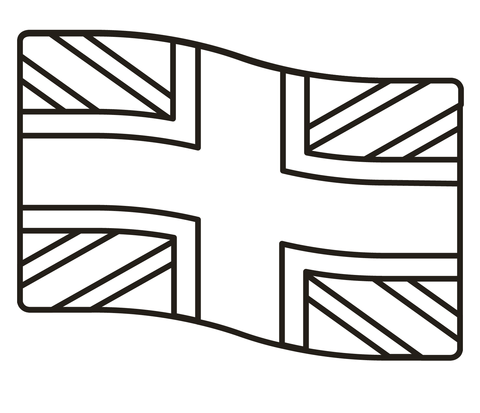 Kolorowanka Flaga Wielkiej Brytanii | Kolorowanki dla dzieci ...