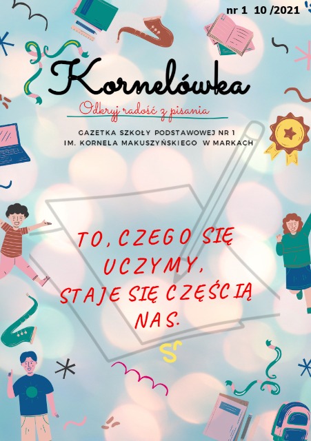 Okładka gazetki szkolnej- Kornelówki 