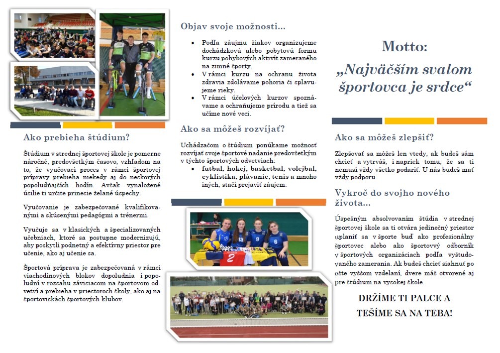 Prospekt Strednej športovej školy v Žiline - Obrázok 3