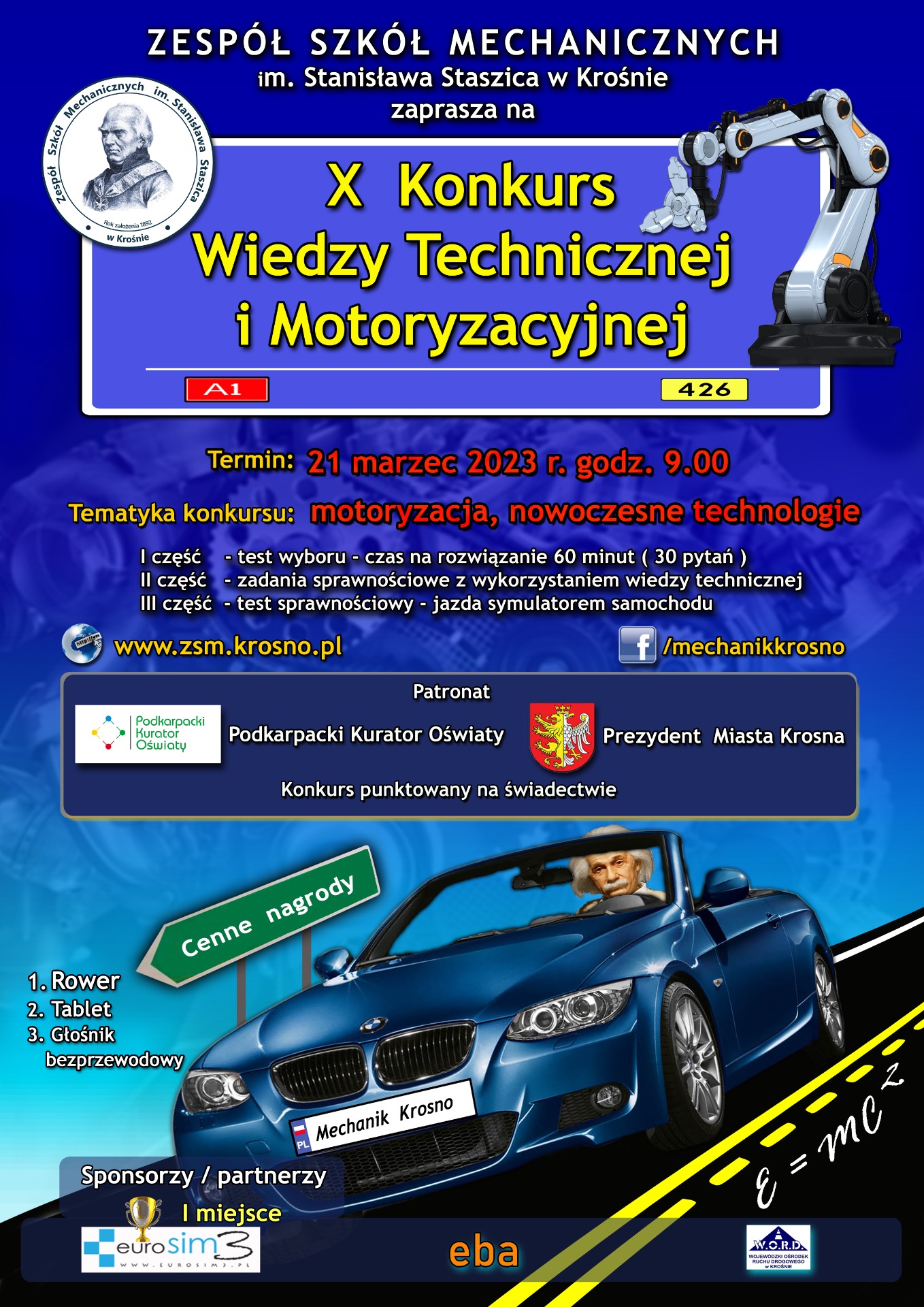Zaproszenie do X Konkursu Wiedzy Technicznej i Motoryzacyjnej - Obrazek 3